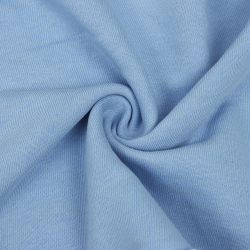 Ткань Футер 3-х нитка, Петля, цвет Светло-Голубой (на отрез)  в Салавате