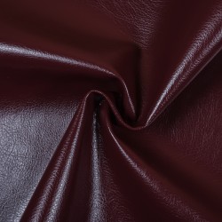Ткань Дерматин (Кожзам) для мебели, цвет Бордовый (на отрез)  в Салавате