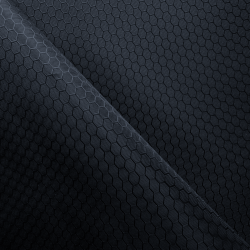 Ткань Оксфорд 300D PU Рип-Стоп СОТЫ, цвет Черный (на отрез)  в Салавате