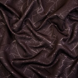 Ткань Блэкаут для штор &quot;Ледовое тиснение цвет Темно-Коричневый&quot; (на отрез)  в Салавате