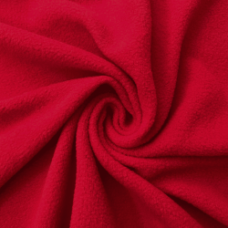 Флис Односторонний 130 гр/м2, цвет Красный (на отрез)  в Салавате