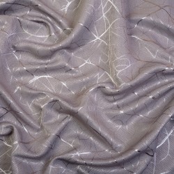 Ткань Блэкаут для штор светозатемняющая 75% &quot;Ледовое тиснение цвет Серый&quot; (на отрез)  в Салавате