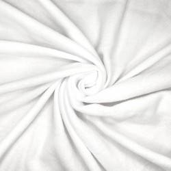 Флис Односторонний 130 гр/м2, цвет Белый (на отрез)  в Салавате