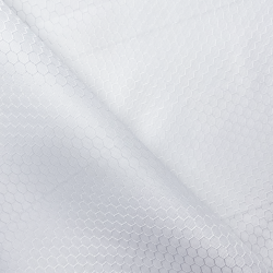 Ткань Оксфорд 300D PU Рип-Стоп СОТЫ, цвет Белый (на отрез)  в Салавате