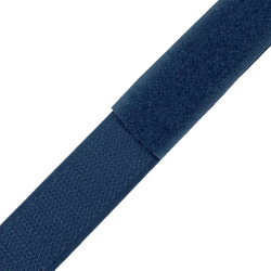 Контактная лента 25мм цвет Синий (велькро-липучка, на отрез)  в Салавате