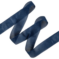 Окантовочная лента-бейка, цвет Синий 22мм (на отрез)  в Салавате