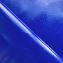 Ткань ПВХ 450 гр/м2, Синий (Ширина 160см), на отрез  в Салавате