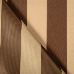 Ткань Оксфорд 300D PU, Бежево-Коричневая полоска (на отрез)  в Салавате