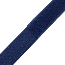 Контактная лента 25мм цвет Тёмно-Синий (Велькро-липучка), на отрез  в Салавате