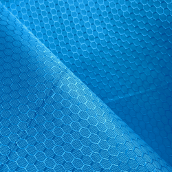 Ткань Оксфорд 300D PU Рип-Стоп СОТЫ, цвет Голубой (на отрез)  в Салавате