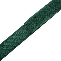 Контактная лента 25мм цвет Зелёный (велькро-липучка, на отрез)  в Салавате