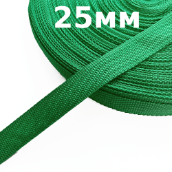 Лента-Стропа 25мм, цвет Зелёный (на отрез)  в Салавате